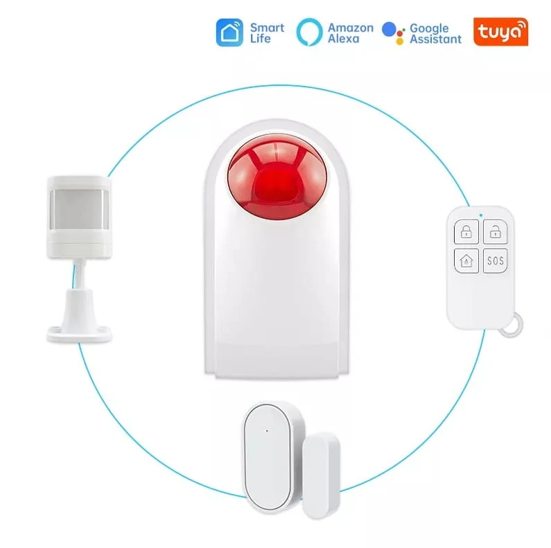 TUYA SMART Zestaw Alarmowy WI-FI - TUYA-SR5, Syrena Tuya Smart - obrazek 2
